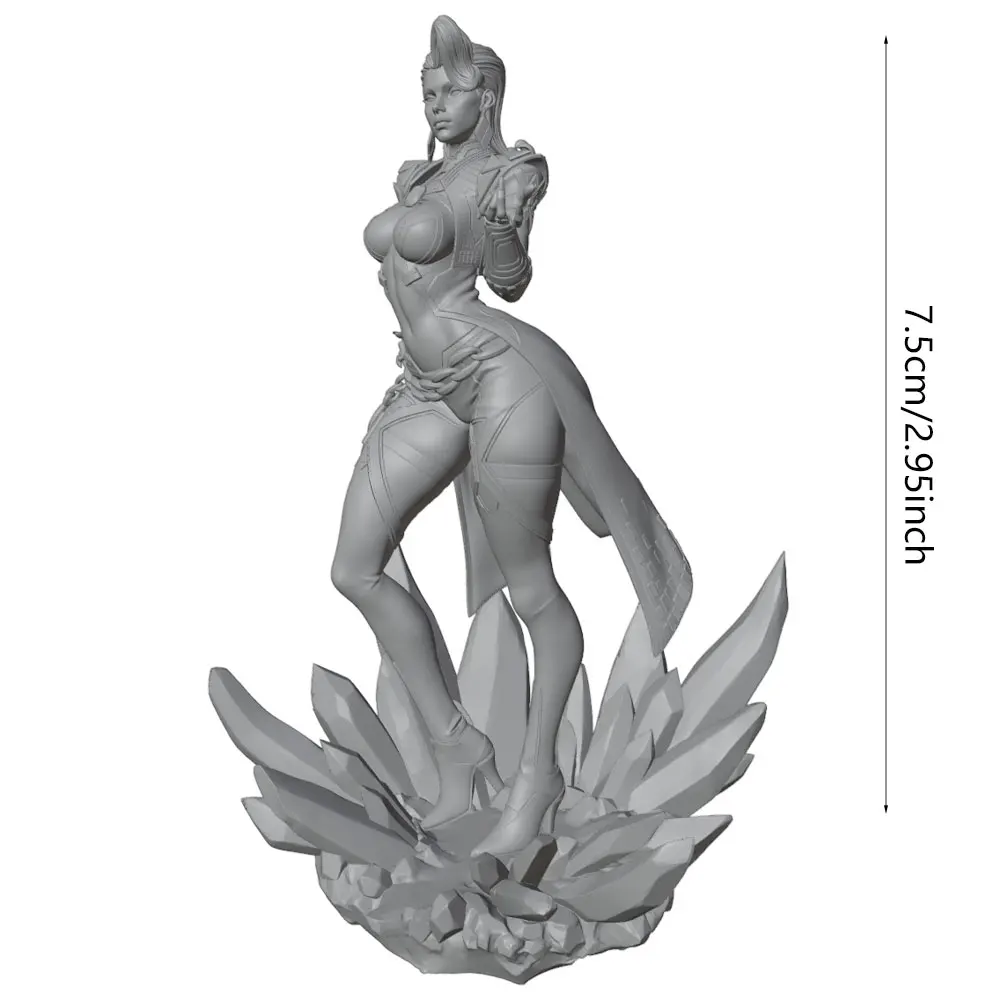 Detalle de la textura de la figura impresa en 3D