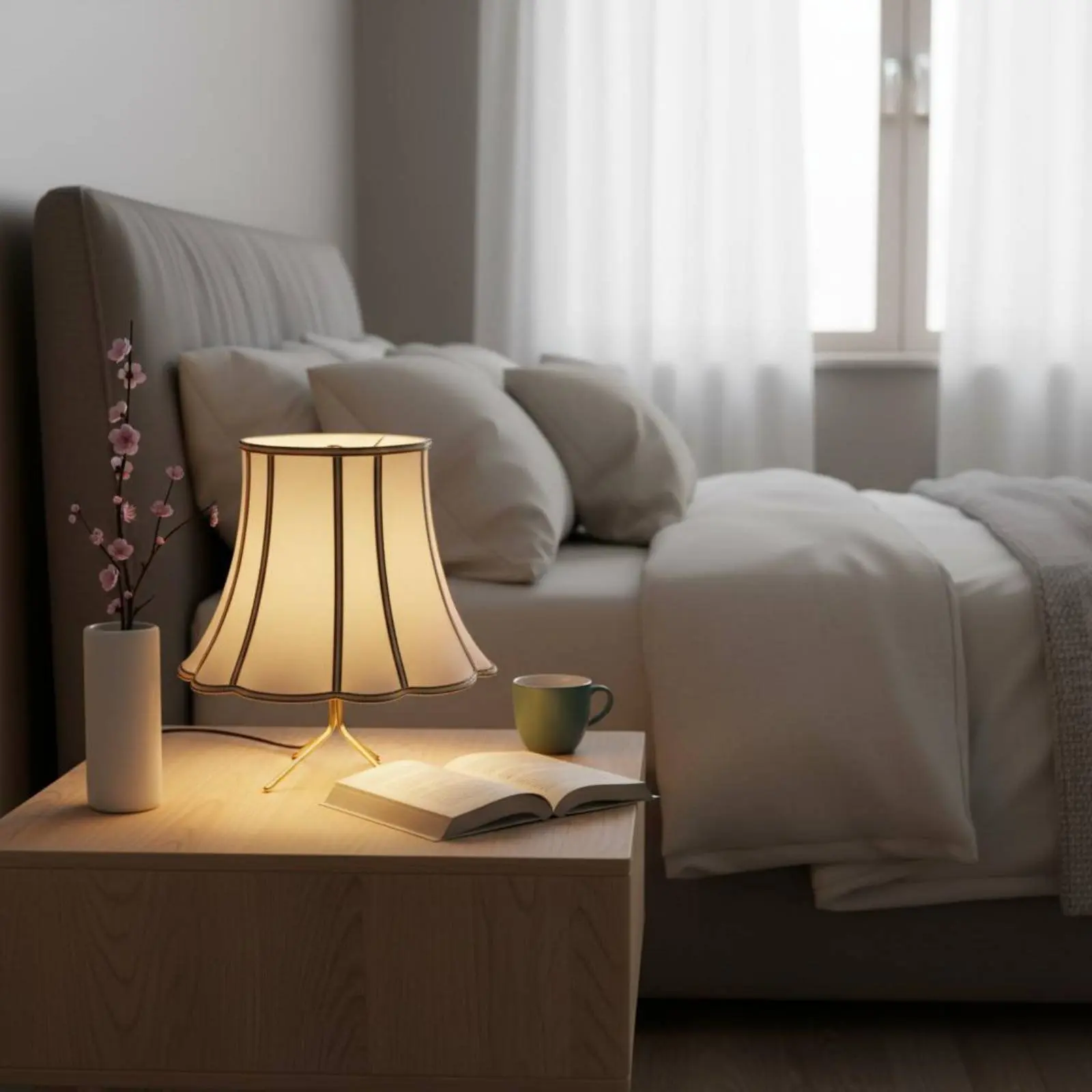 Pantalla de lámpara festoneada con luz suave para gatos y perros - imagen 5