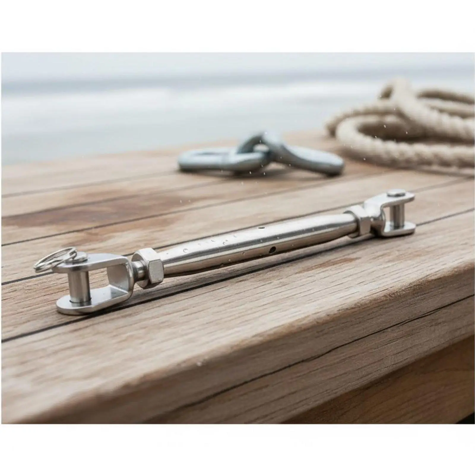 Cerradura tensor de acero inoxidable para jaulas de gatos y perros - imagen 5