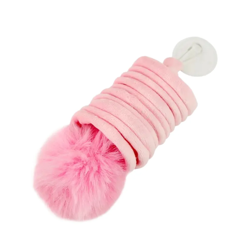 Juguete interactivo para gatos con ventosa y peluche de conejo
