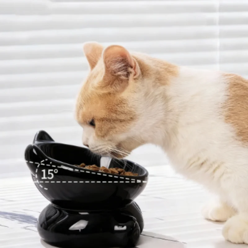 Tazón de cerámica elevado para perros y gatos con patas altas - imagen 4