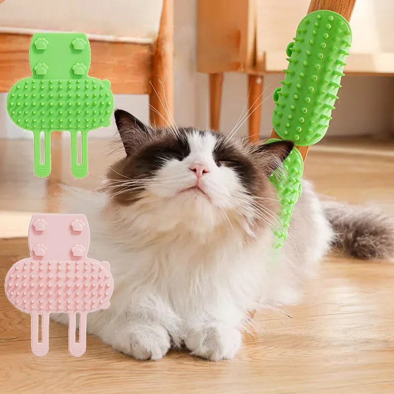 Detalle de las cerdas del cepillo para gatos