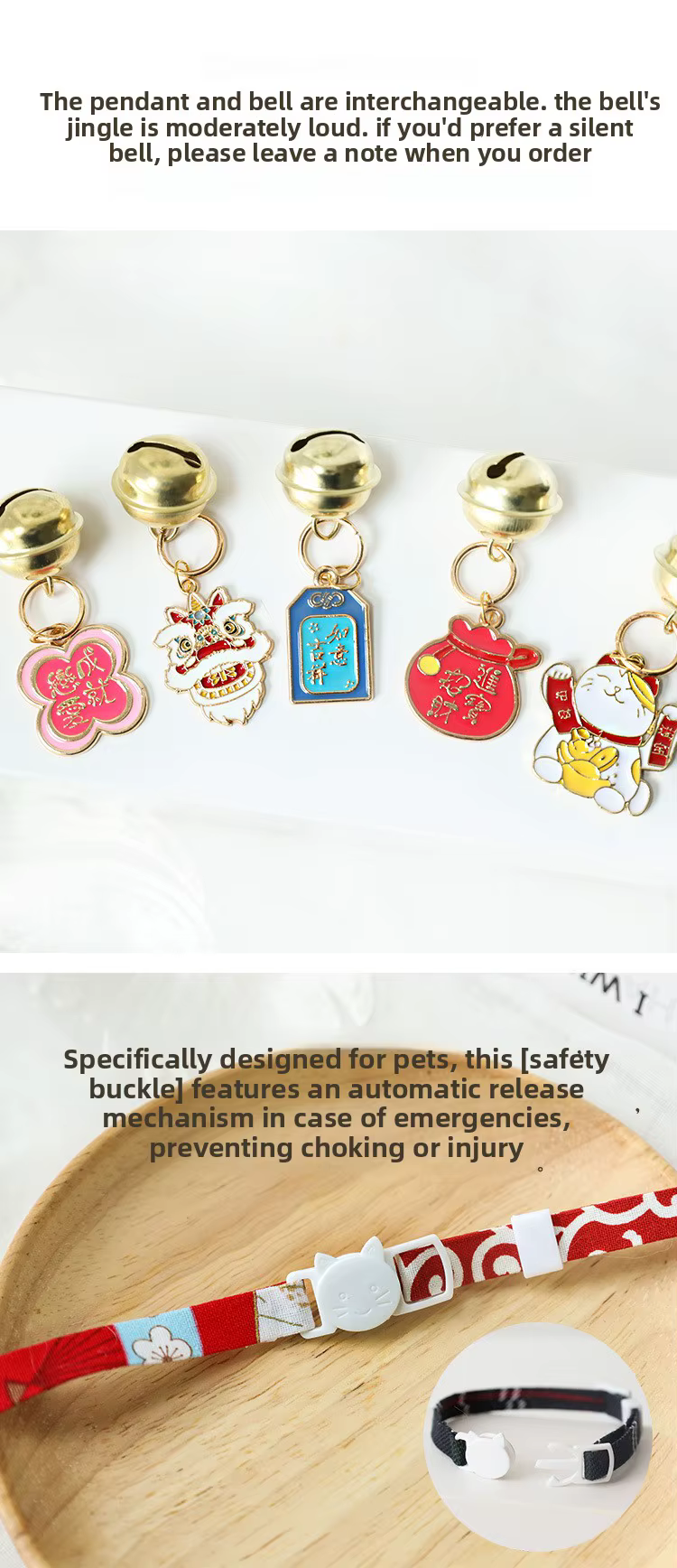 Mascota con collar festivo
