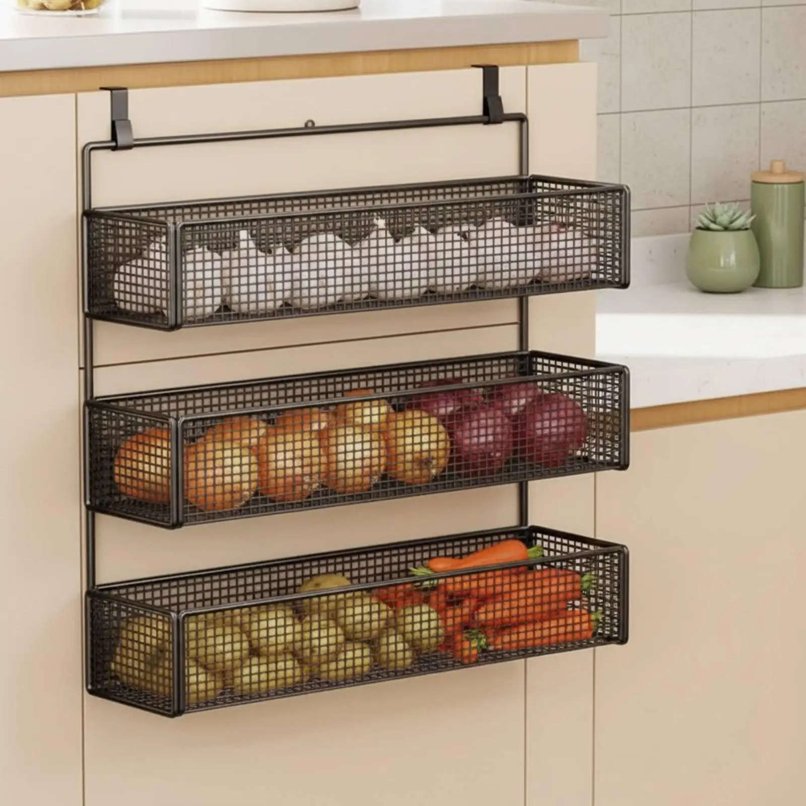 Estante ajustable para gabinete de cocina – Organizador despensa gran capacidad - imagen 4