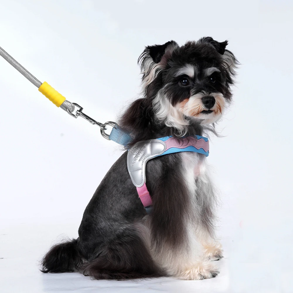 Arnés Y ajustable sin tirones para perros pequeños, acolchado suave - imagen 3