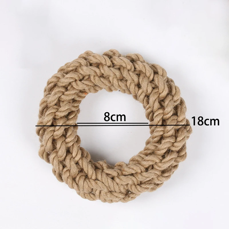 Juguete masticable para perros - cuerda de algodón y lino