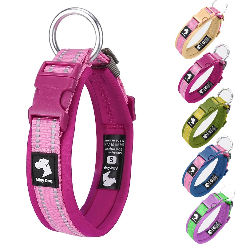 Collar transpirable anti-estrangulamiento neopreno para perros