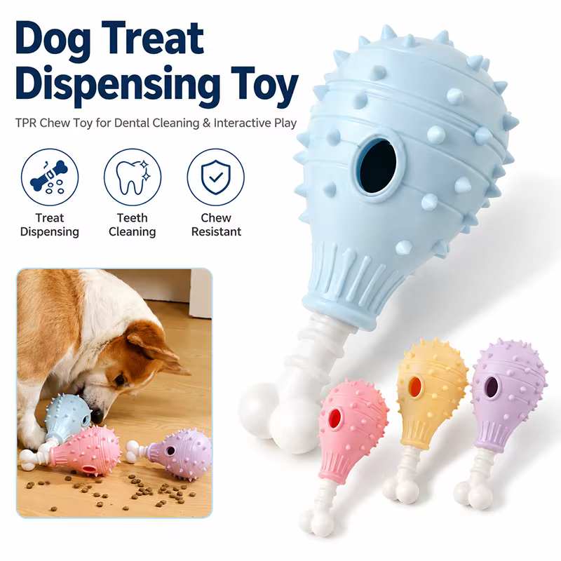 Juguete dispensador de golosinas masticable para perros, TPR - imagen 2