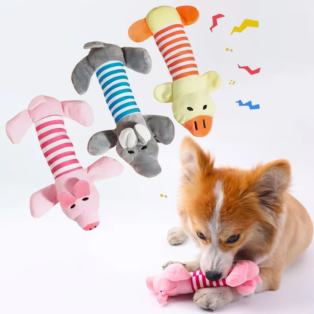 Juguetes de peluche con forma de animal para perros