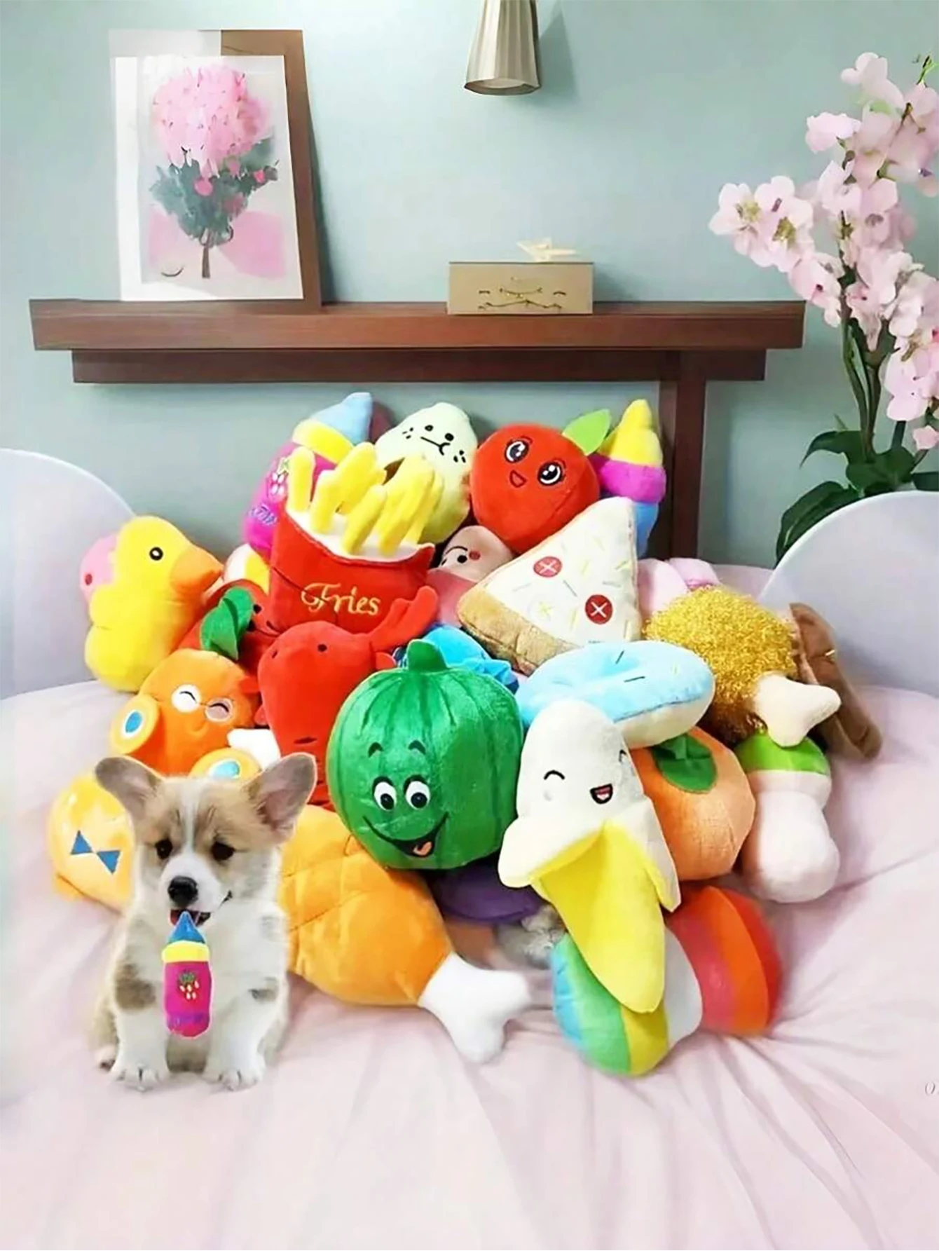 Juego de juguetes para perros pequeños con cuerda y campanas sonoras - imagen 4