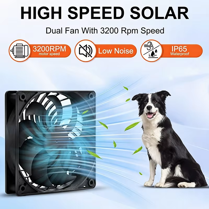 Ventilador extractor solar para casetas de perro y gallineros - imagen 4