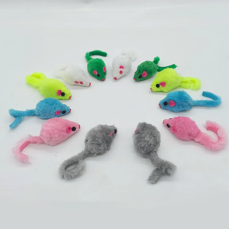 Juguete de peluche colorido para gato