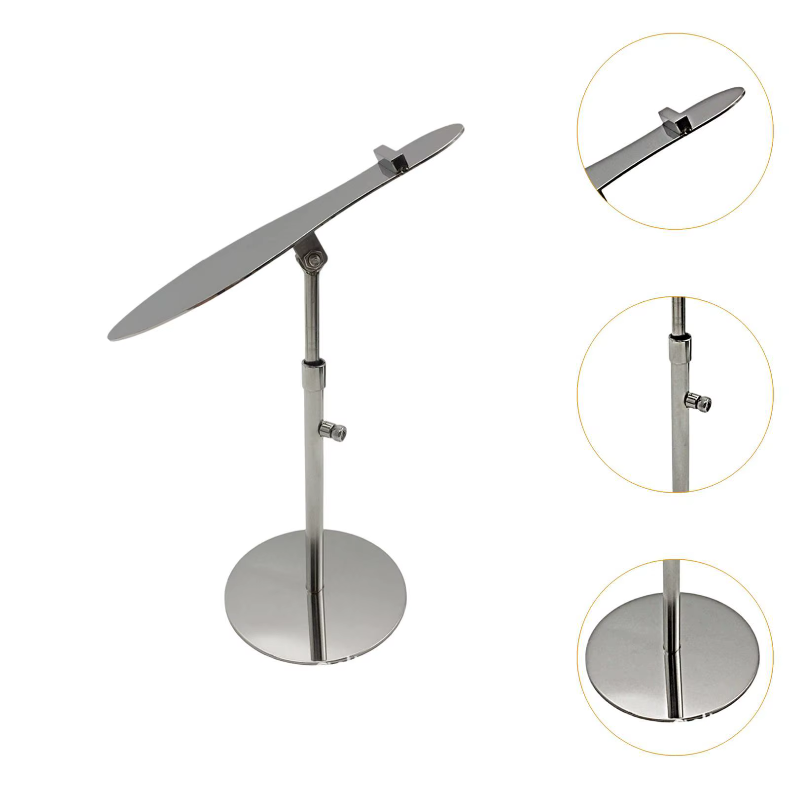 Expositor de zapatos para mostrador, soporte metálico ajustable - imagen 2
