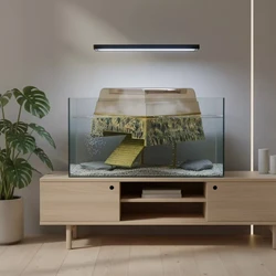 Cueva Plataforma para Tortugas con Rampa y Malla – Acuario