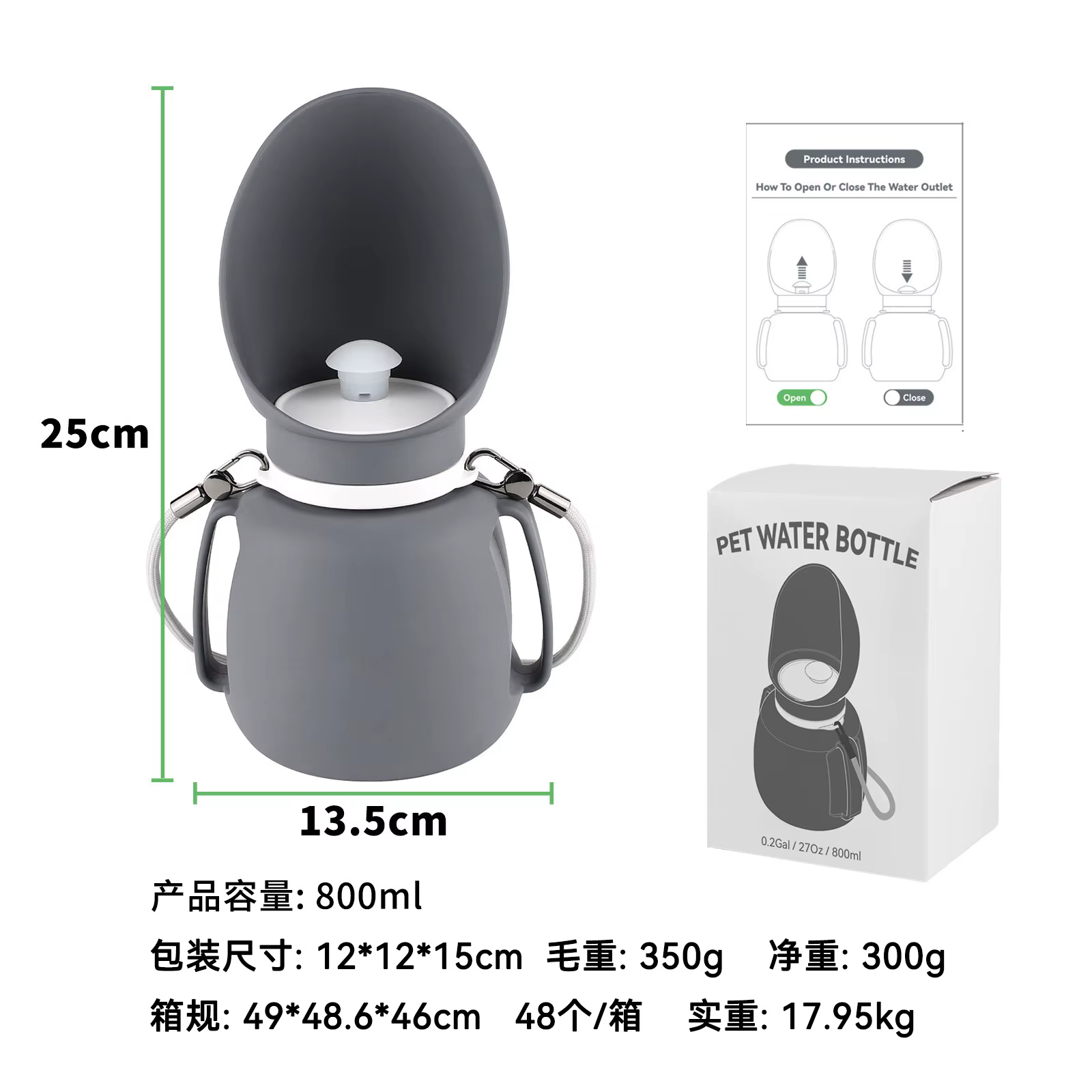 Bebedero portátil plegable para perros – taza de agua para paseos - imagen 5
