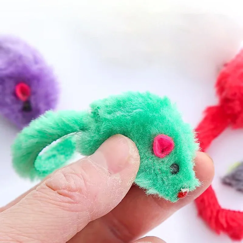 Juguetes de peluche ratón en miniatura color rosa