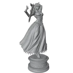 Estatua personaje anime miniatura GK gris impresa en 3D, DIY sin pintar