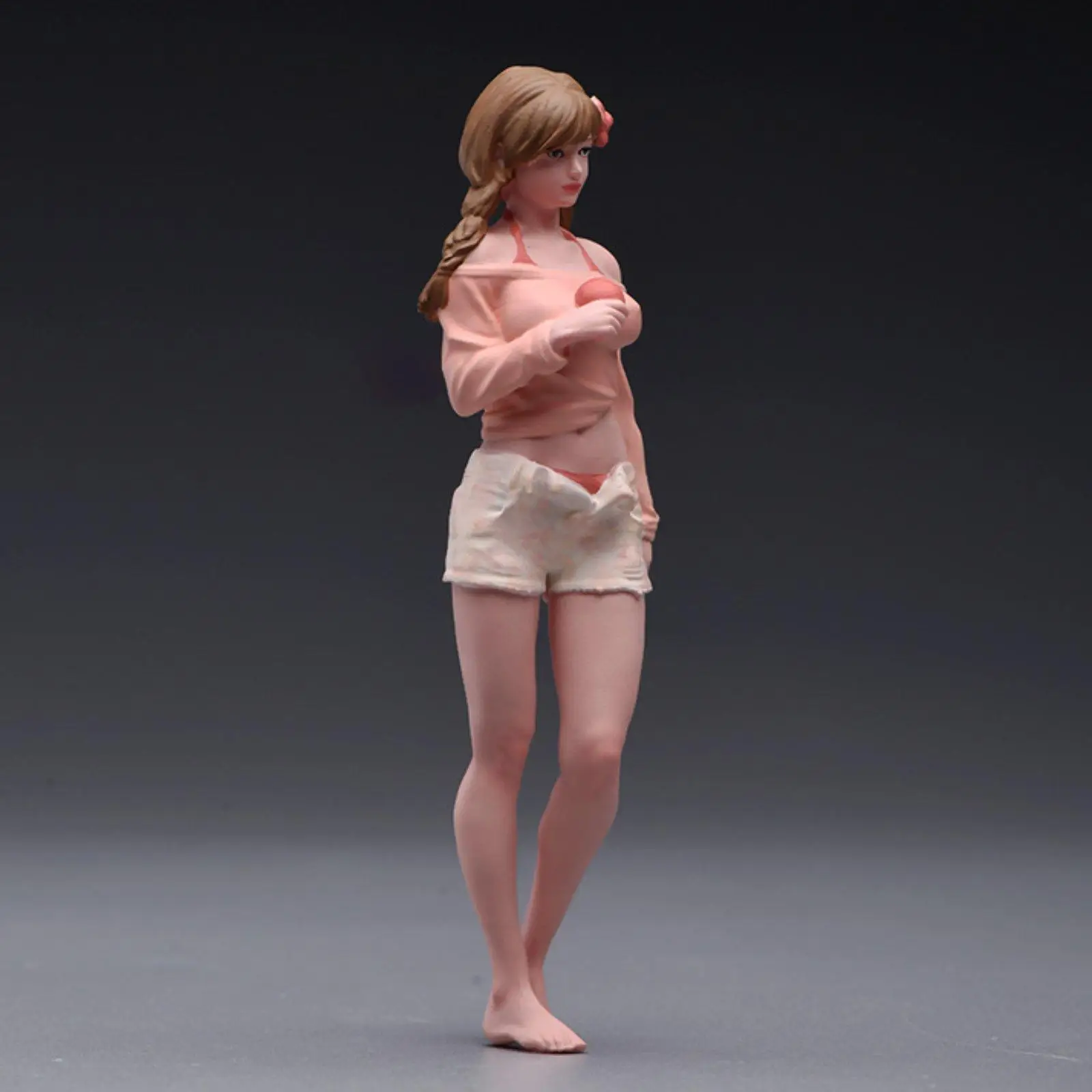 Figura miniatura niña 1/24 para decoración y micropaisaje - imagen 5