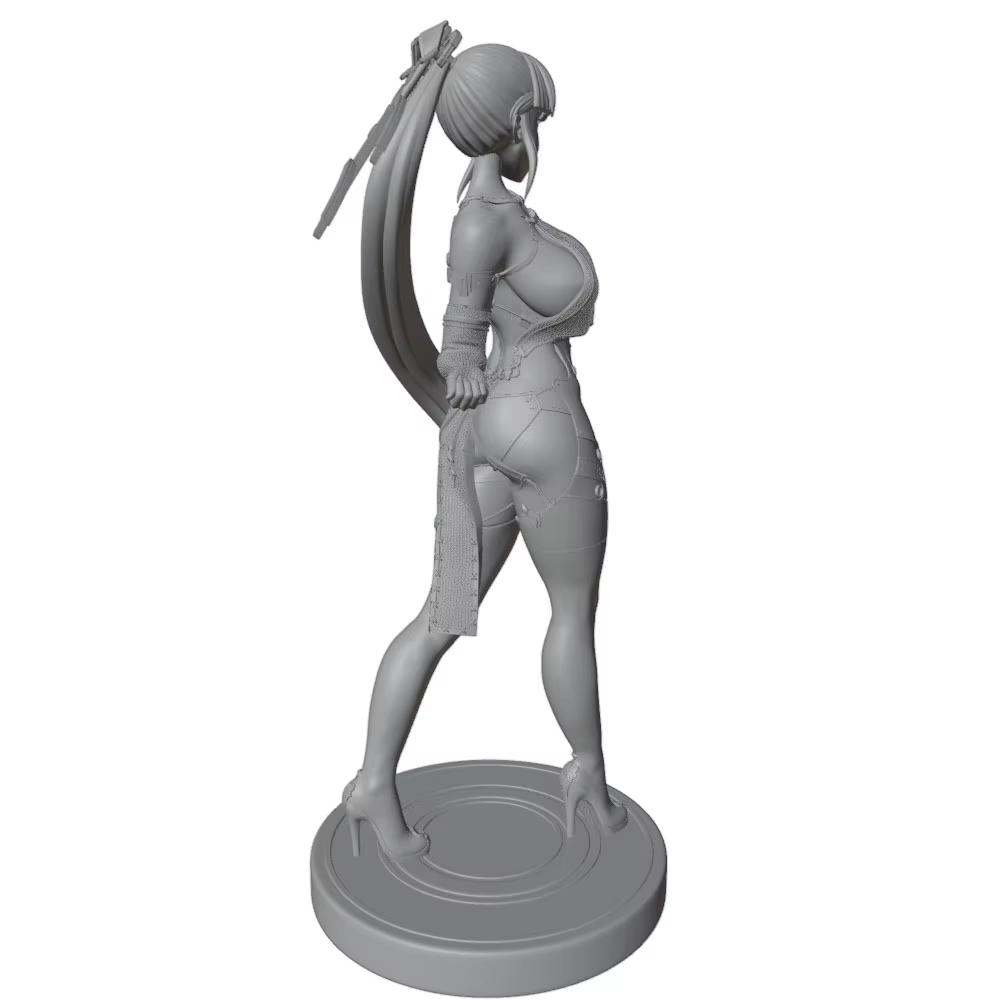 Kits de modelos de resina de chica sexy, 1/24 — Vista trasera del modelo