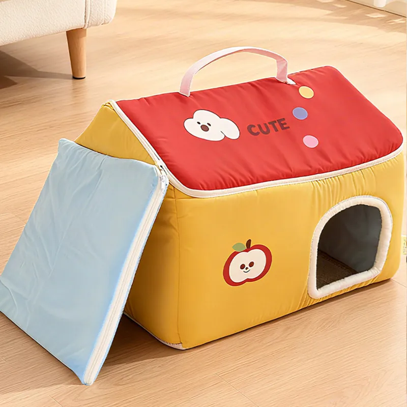 Interior acogedor del nido para gatos y perros