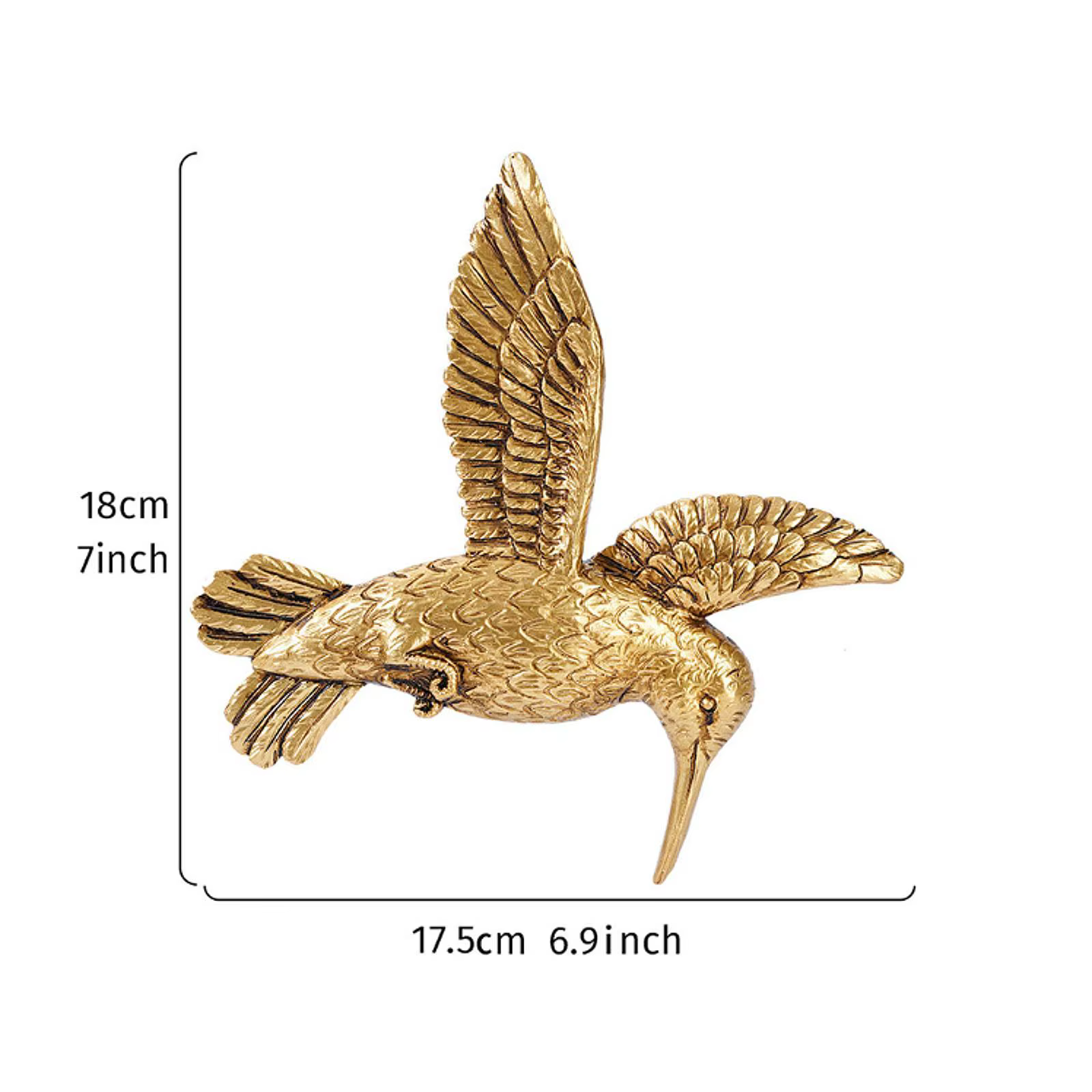 Adorno de pared con pájaros de resina: decoración elegante - imagen 5
