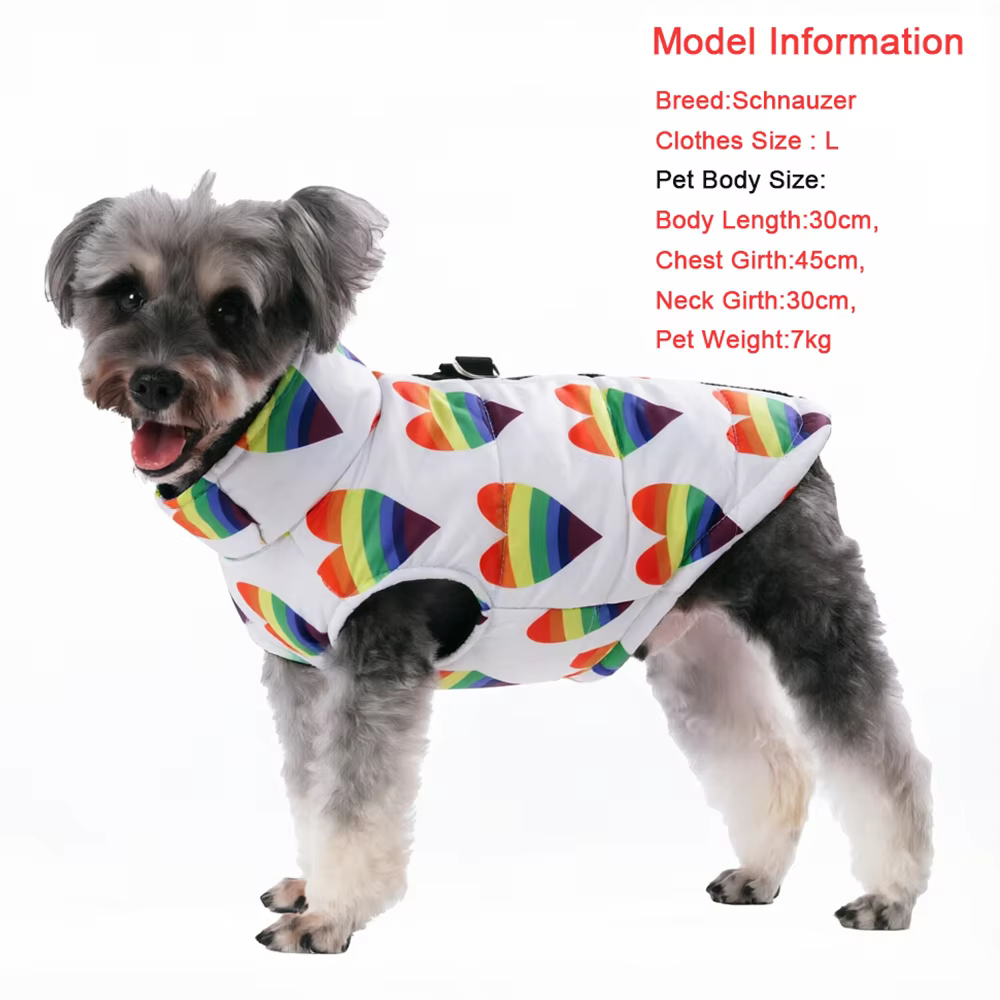 Chaqueta impermeable de invierno Holapet para perros pequeños y medianos vista frontal