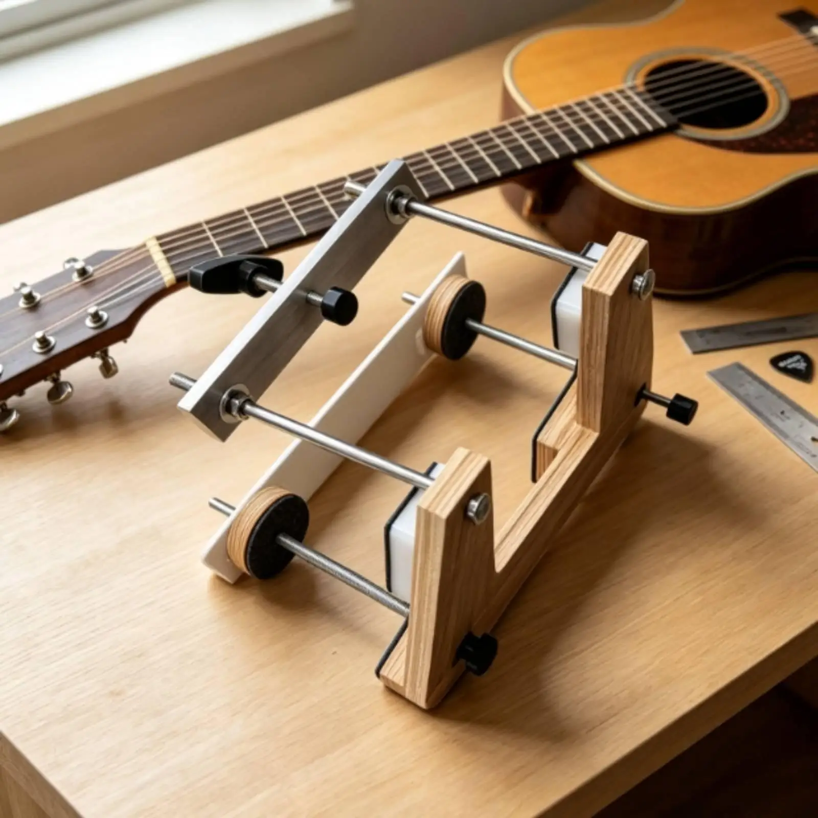 Jig Ajustable para Mástil de Guitarra – Reajuste Seguro para Taller - imagen 2