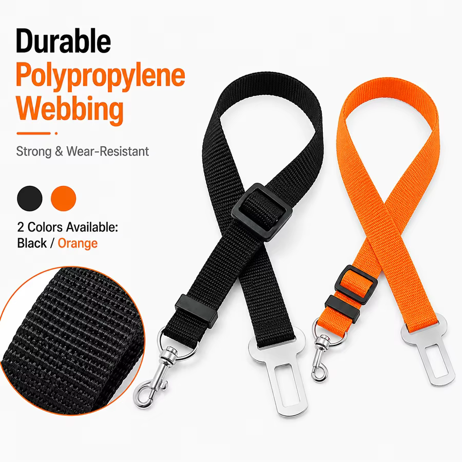 Cinturón de seguridad para perro en coche ajustable, nylon - imagen 5