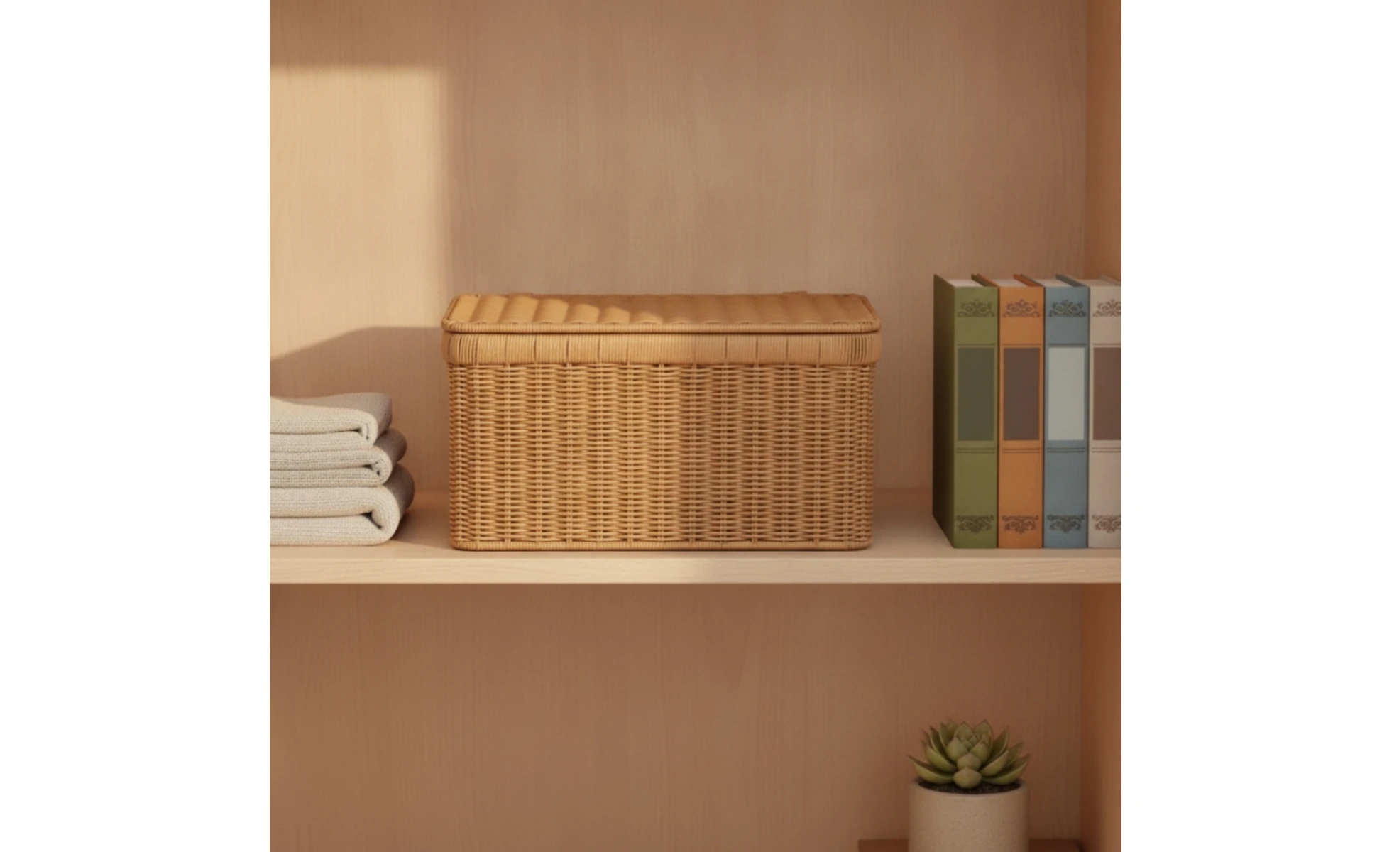 Cesta de almacenamiento versátil para dormitorio y salón