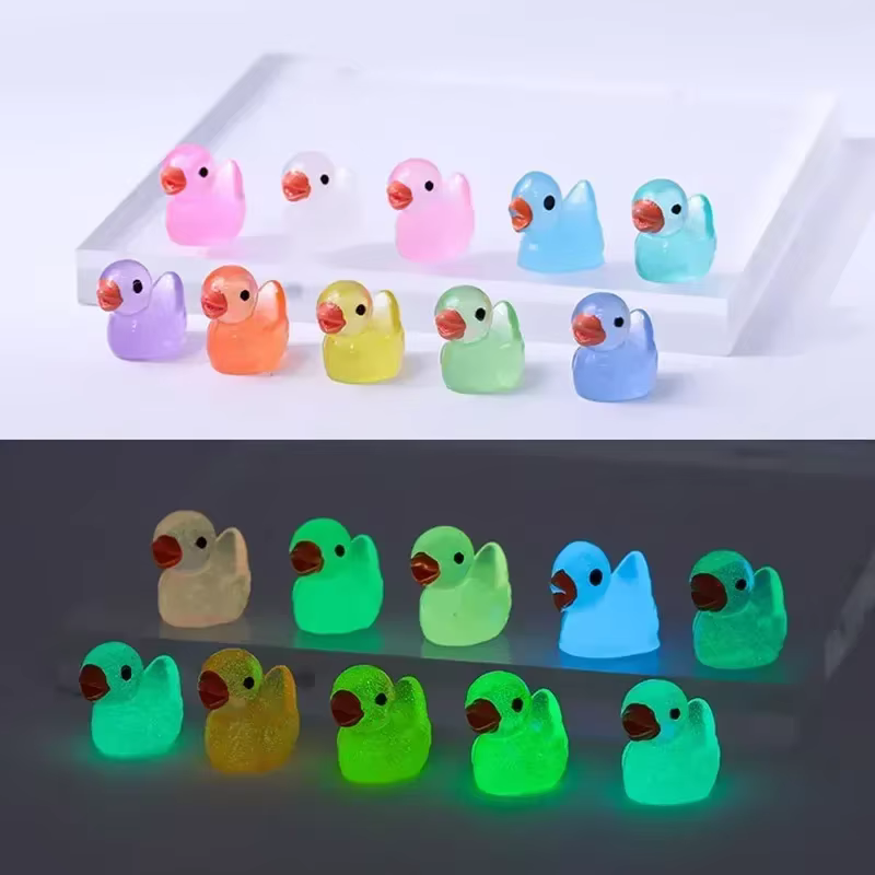 Patitos luminosos para jardín de hadas – Brillan en la - imagen 5