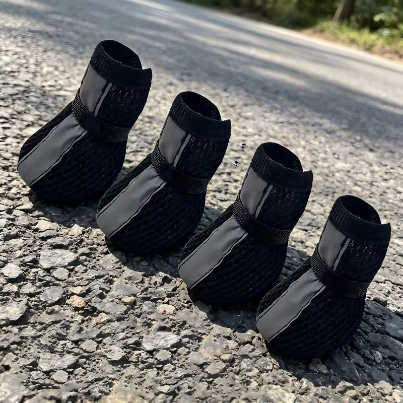 Botines antideslizantes transpirables para perro con tira reflectante - imagen 4