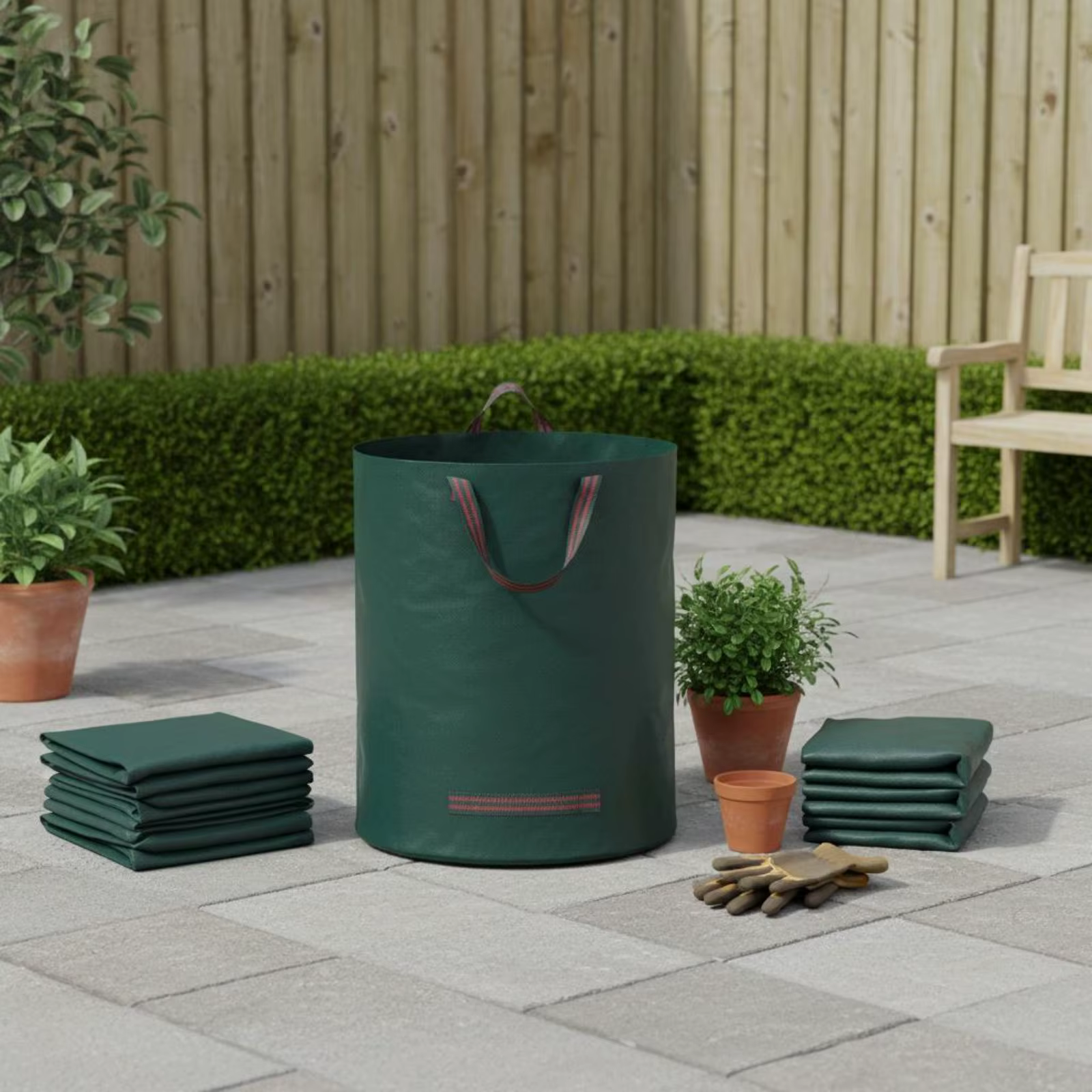 Bolsa autoportante impermeable para desechos de perro y gato, plegable - imagen 5