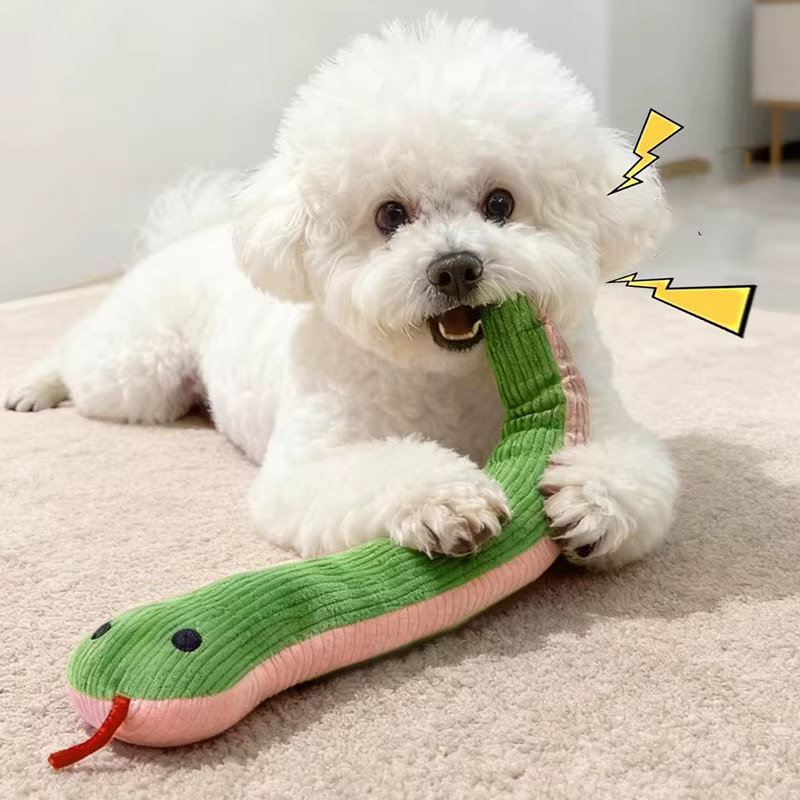 Juguete interactivo con forma de serpiente para gatos y perros - imagen 3