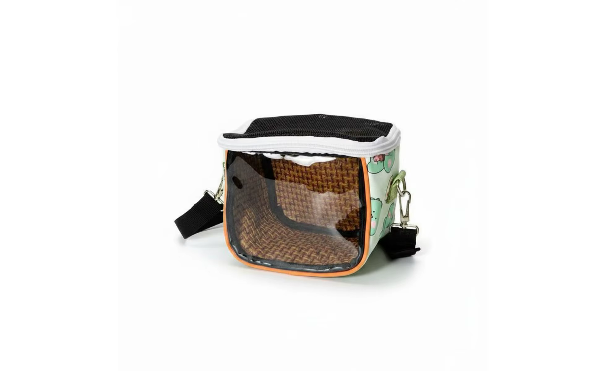Bolsa transportadora de loros con vista al exterior