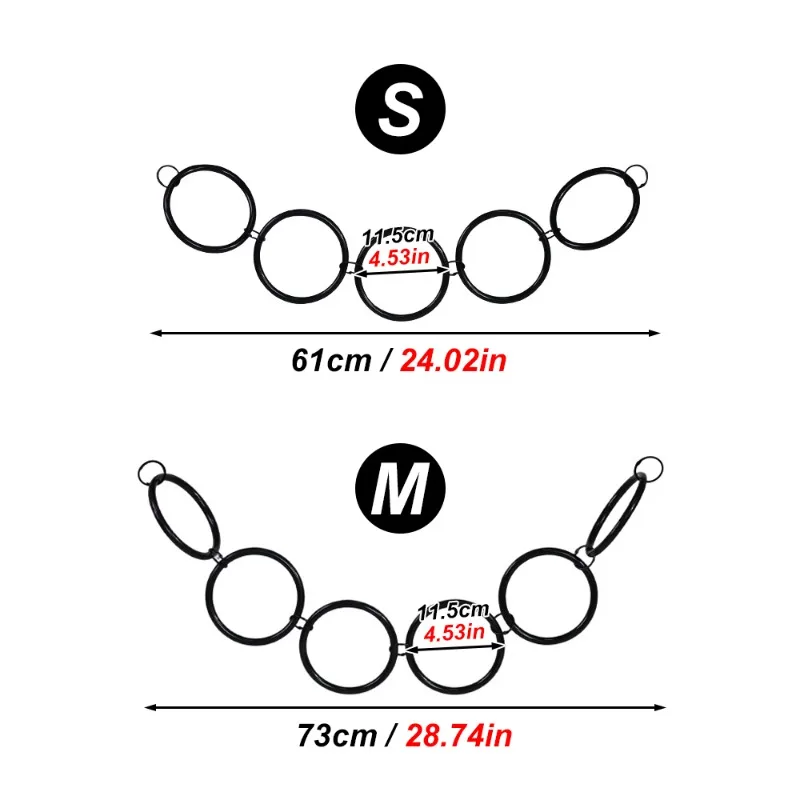 Configuración ajustable con anillos para rutas de movimiento