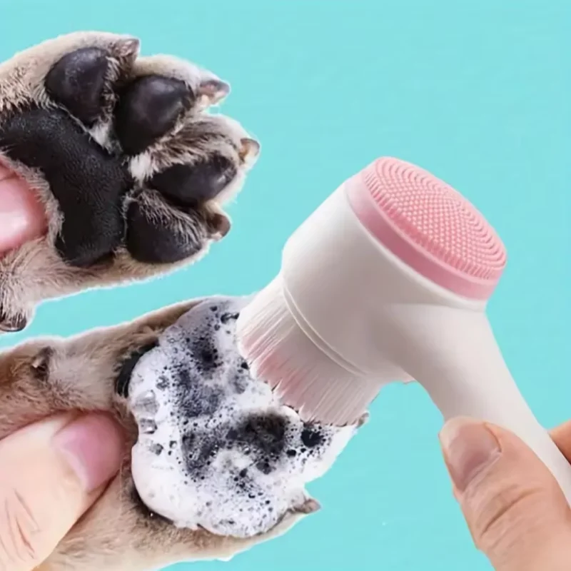 Cepillo silicona patas perro – Masaje, limpieza uñas y pelaje