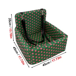 Asiento elevador impermeable para perro en coche con cojín extraíble