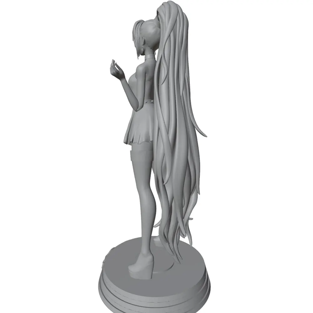 Figura sexy de resina – Miniatura GK gris sin montar ni pintar - imagen 4