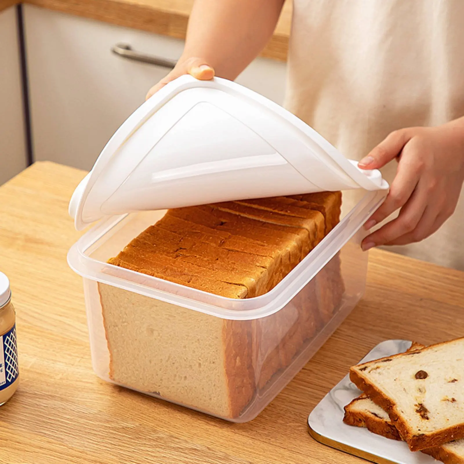 Contenedor transparente de plástico para snacks de gato y perro - imagen 4