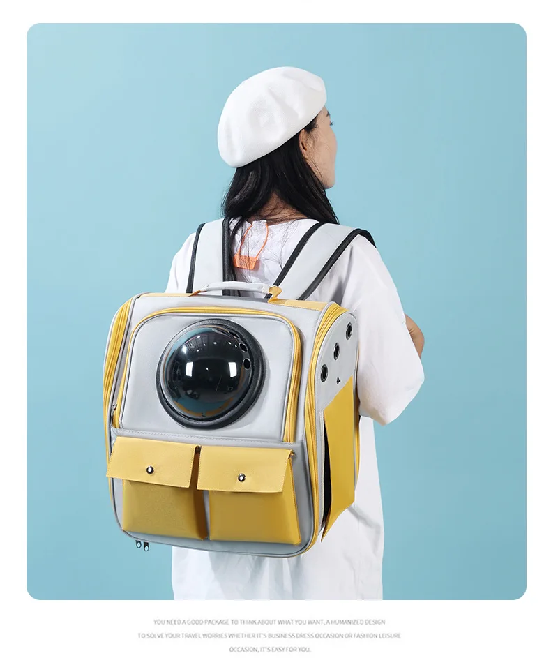 Vista de la mochila en uso