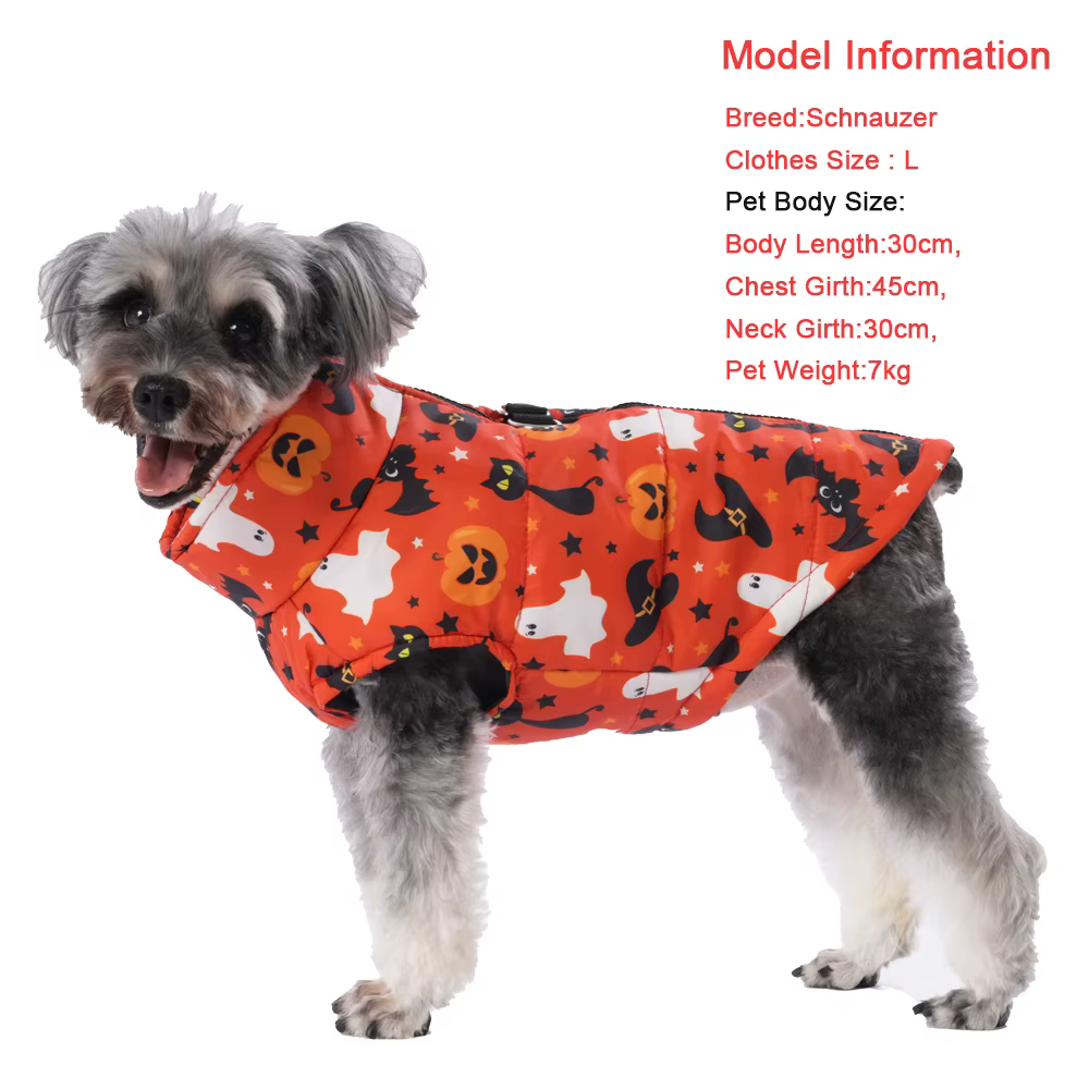 Chaqueta Halloween invierno para perros pequeños – Bulldog Francés y Yorkie - imagen 2