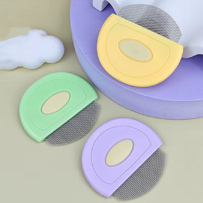 Peine antipulgas denso para perros y gatos – Limpieza facial y masaje - imagen 3