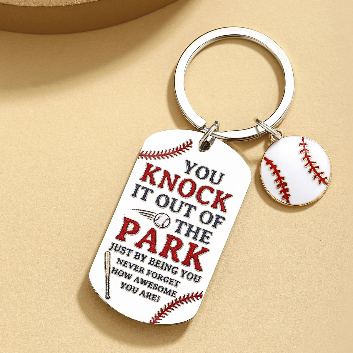 Juguete llavero de béisbol para gatos y perros - imagen 3