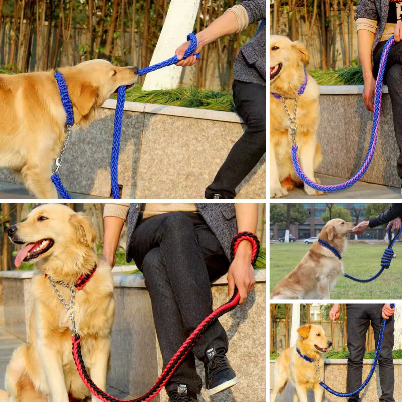 Correa trenzada resistente para perro – Collar y juguete para todas las razas - imagen 4