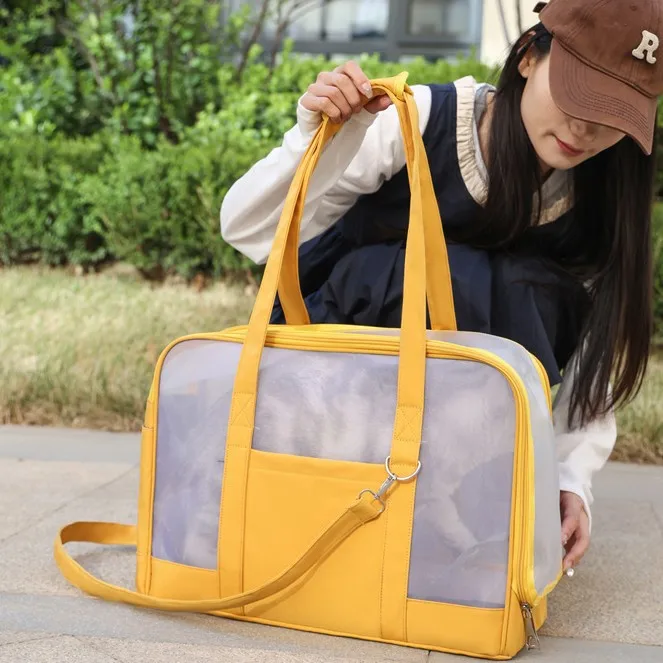 Bolsa de transporte transparente para gatos, gran capacidad exterior - imagen 4