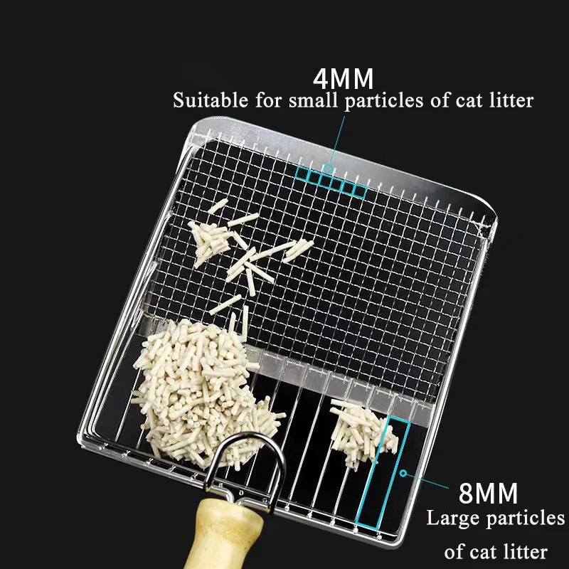Cuchara de arena para gatos pawstrap en uso