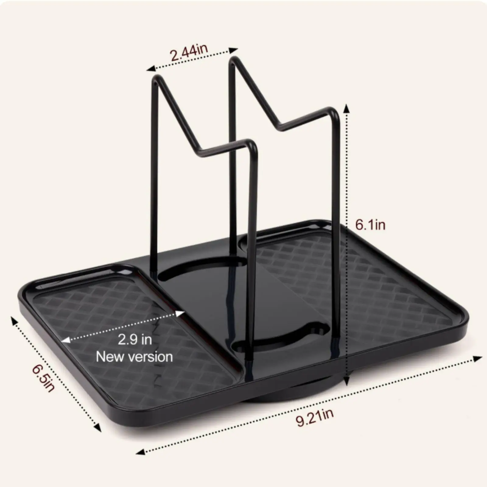 Porta Servilletas Giratorio de Metal Antideslizante para Mesa - imagen 5