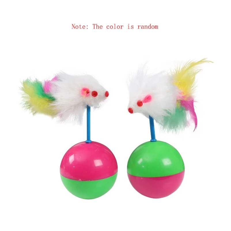 Juguete de plumas multicolor