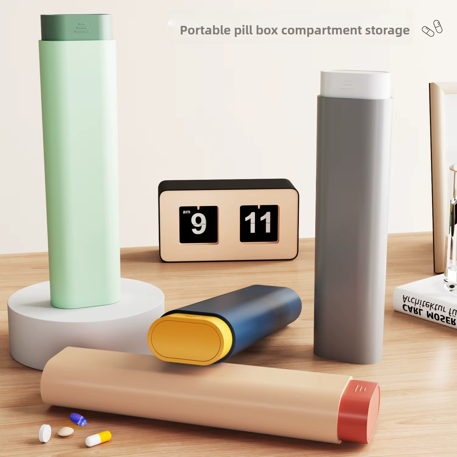 Organizador Semanal de Pastillas para Gatos y Perros – Estuche Portátil