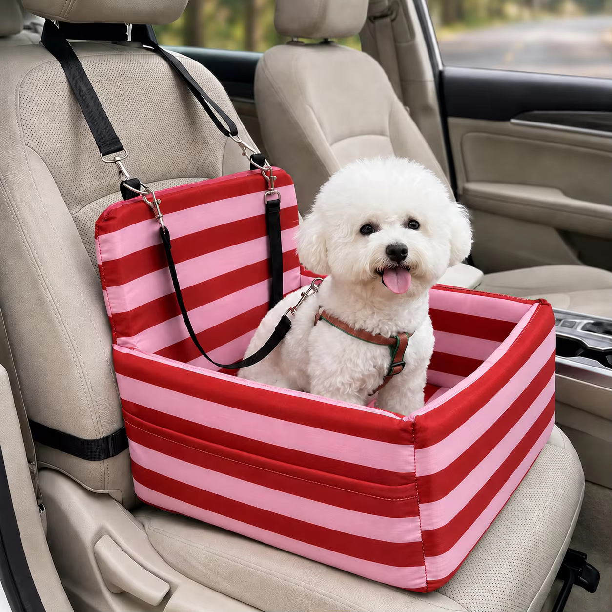 Asiento elevador impermeable para perro en coche - imagen 3